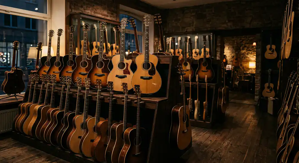 Premium Gitarren im Slentick Music Store Köln